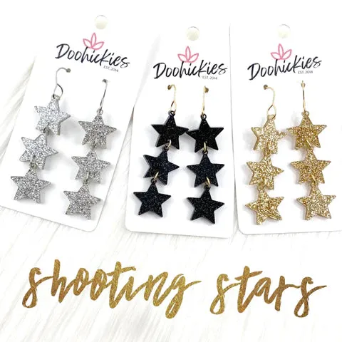 2.75 Shooting Star Drops Earrings - Gold