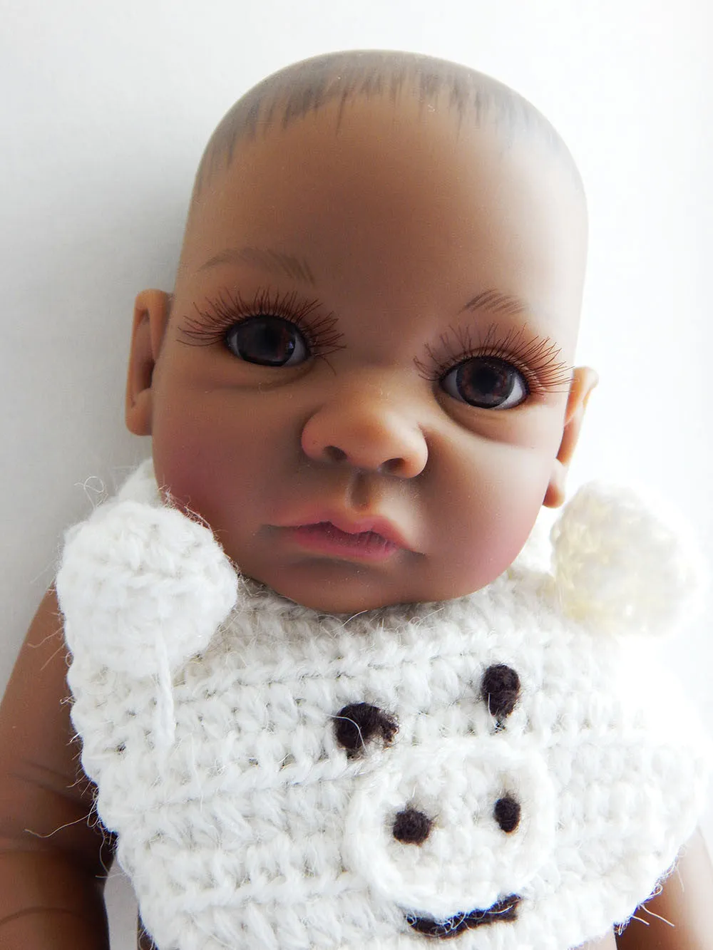 African Doll Baby Boy Doll Black lifelike realistic African American Ethnic Male Silicone Doll