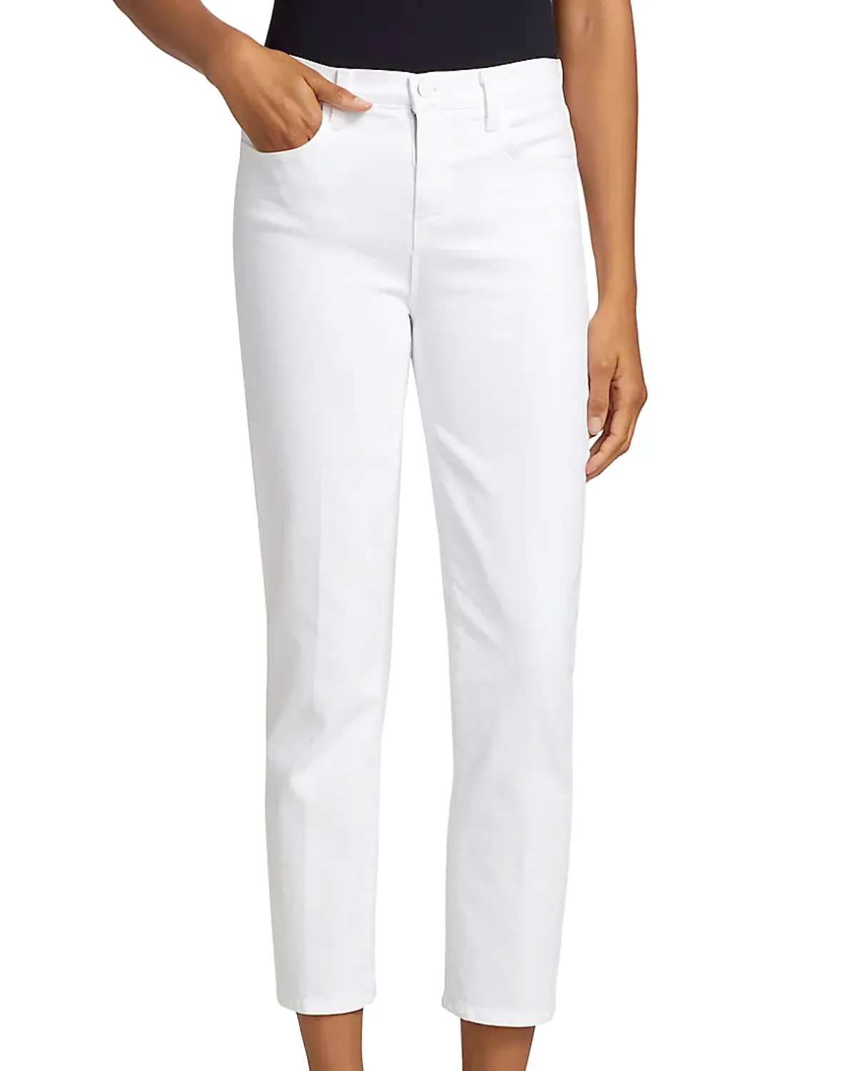 Alexia HR Crop Denim (Blanc)