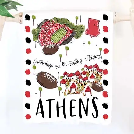 Athens, Georgia Tea Towel