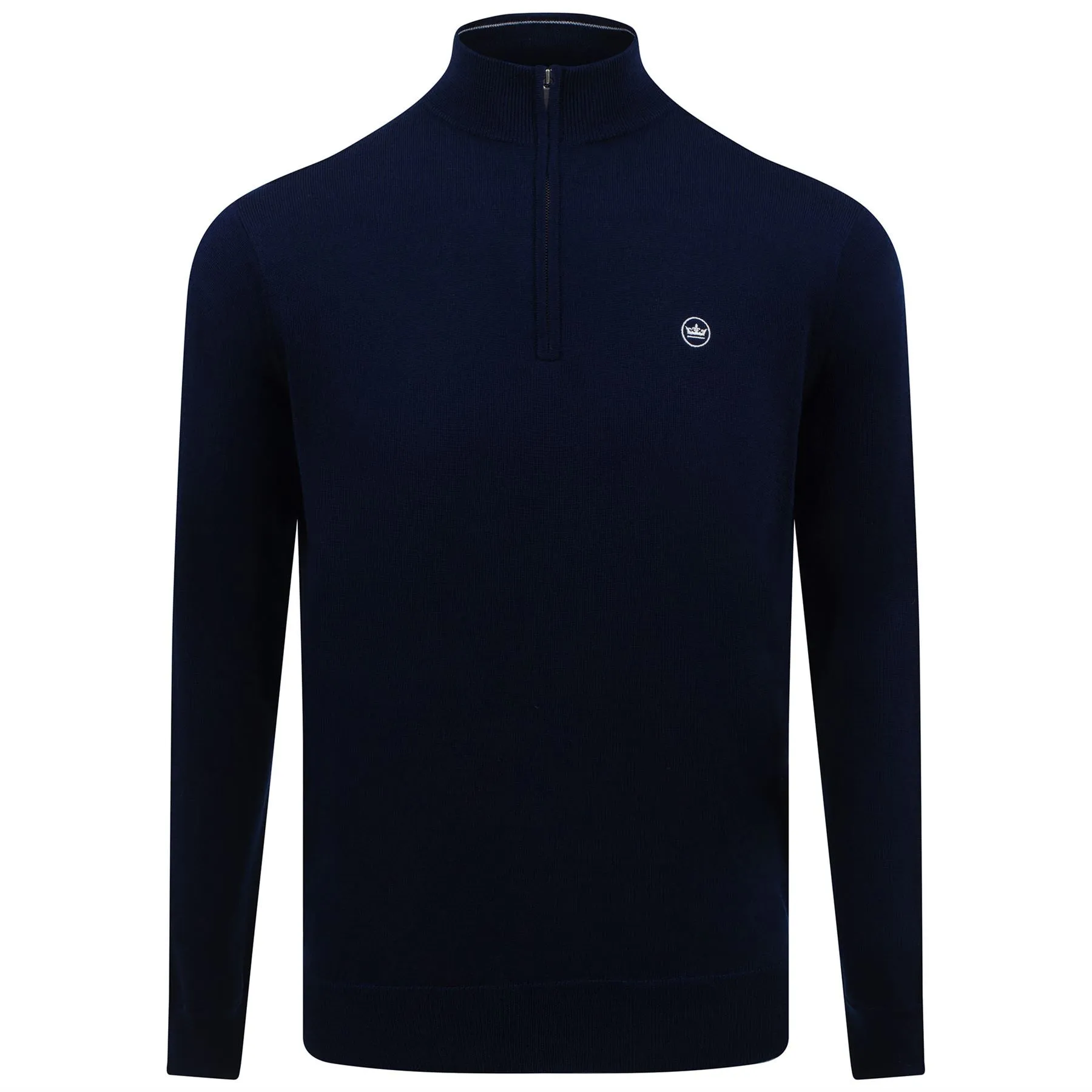 Autumn Crest Quarter Zip Merino Knit Mid Layer Navy - 2024