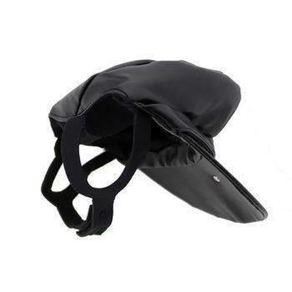 Bad to the Bone Biker Dog Hat - Black with Black Trim