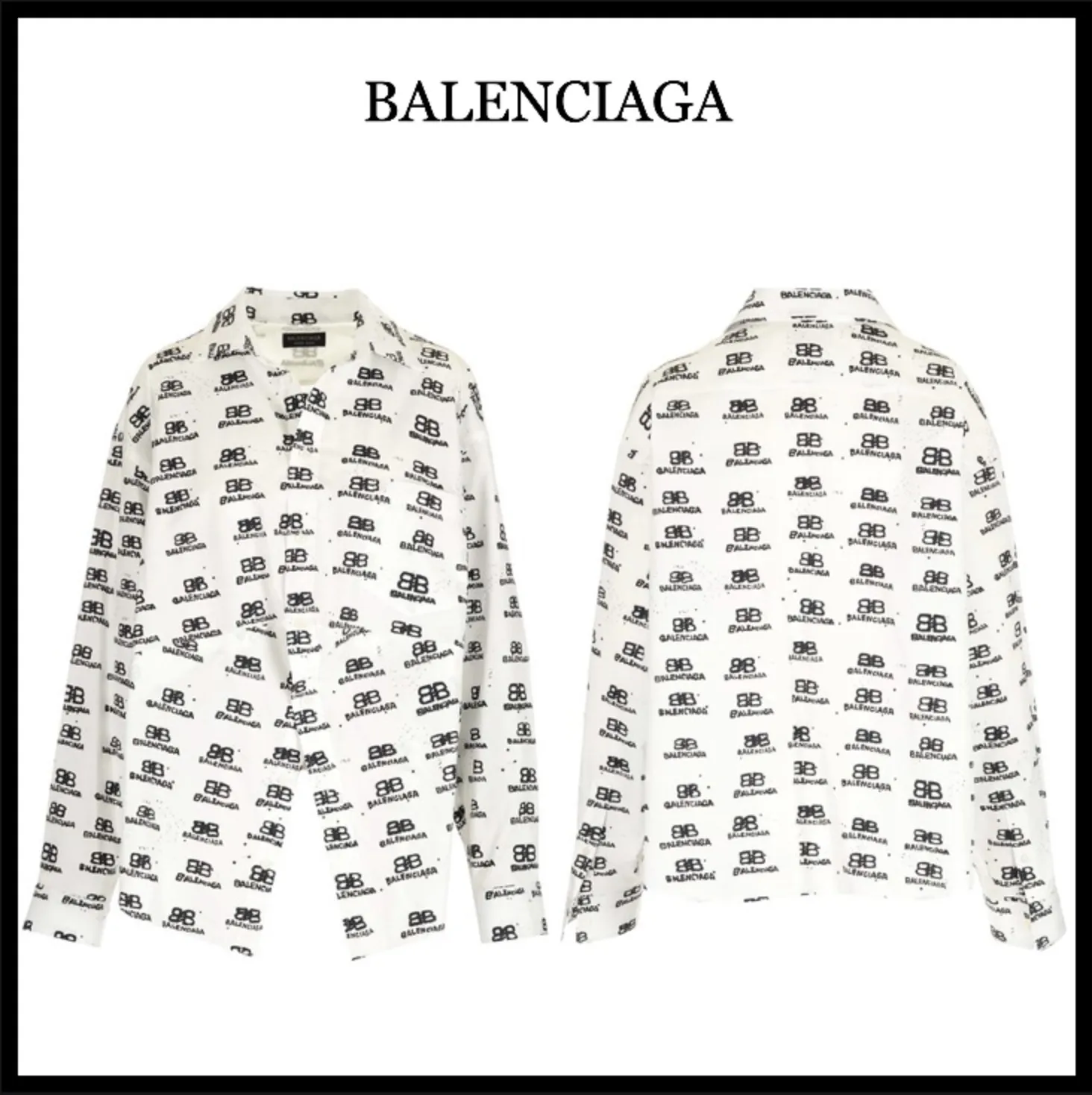 BALENCIAGA  |Monogram Casual Style Long Sleeves Cotton Elegant Style