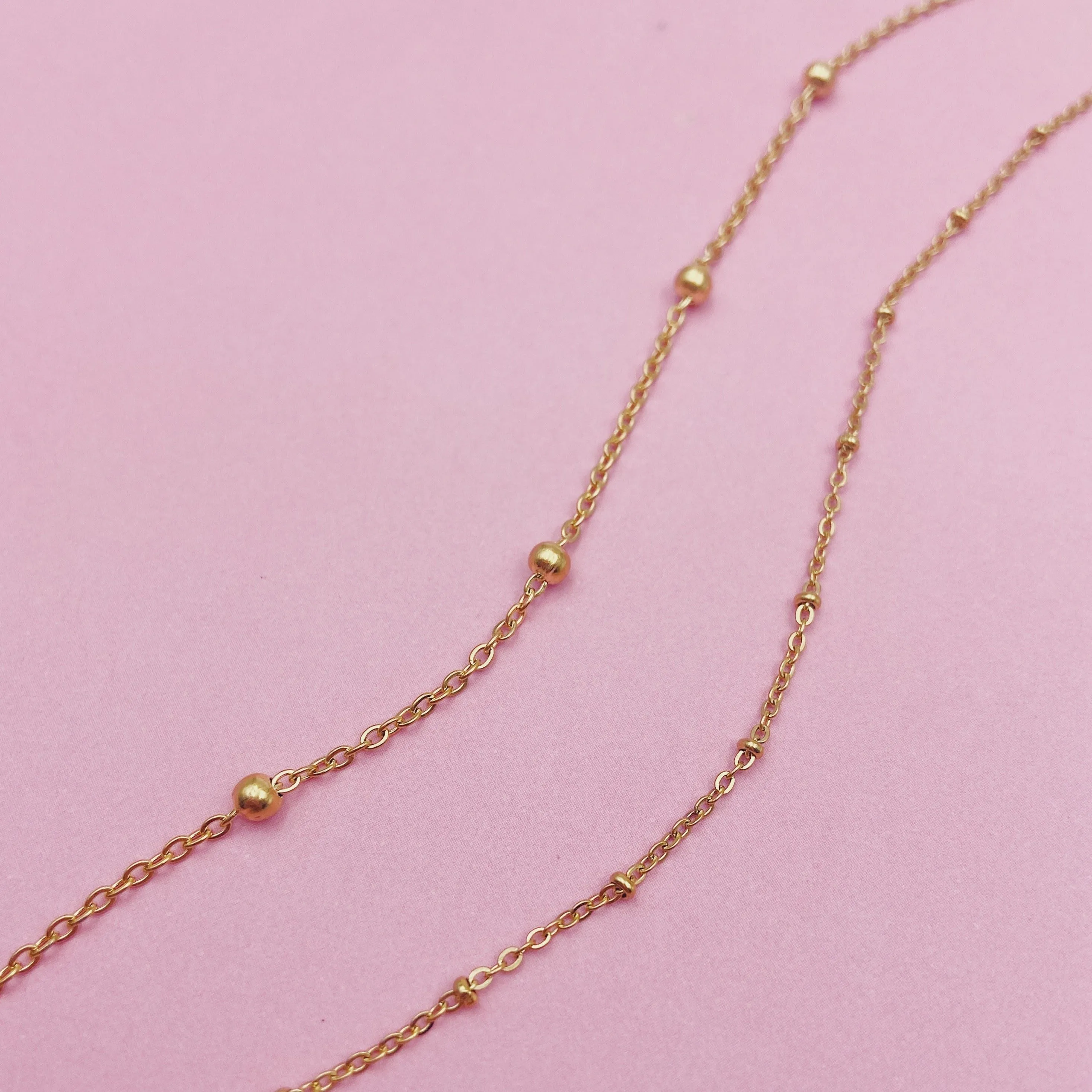 Beaded / Mini Beaded Chain Gold Filled Choker