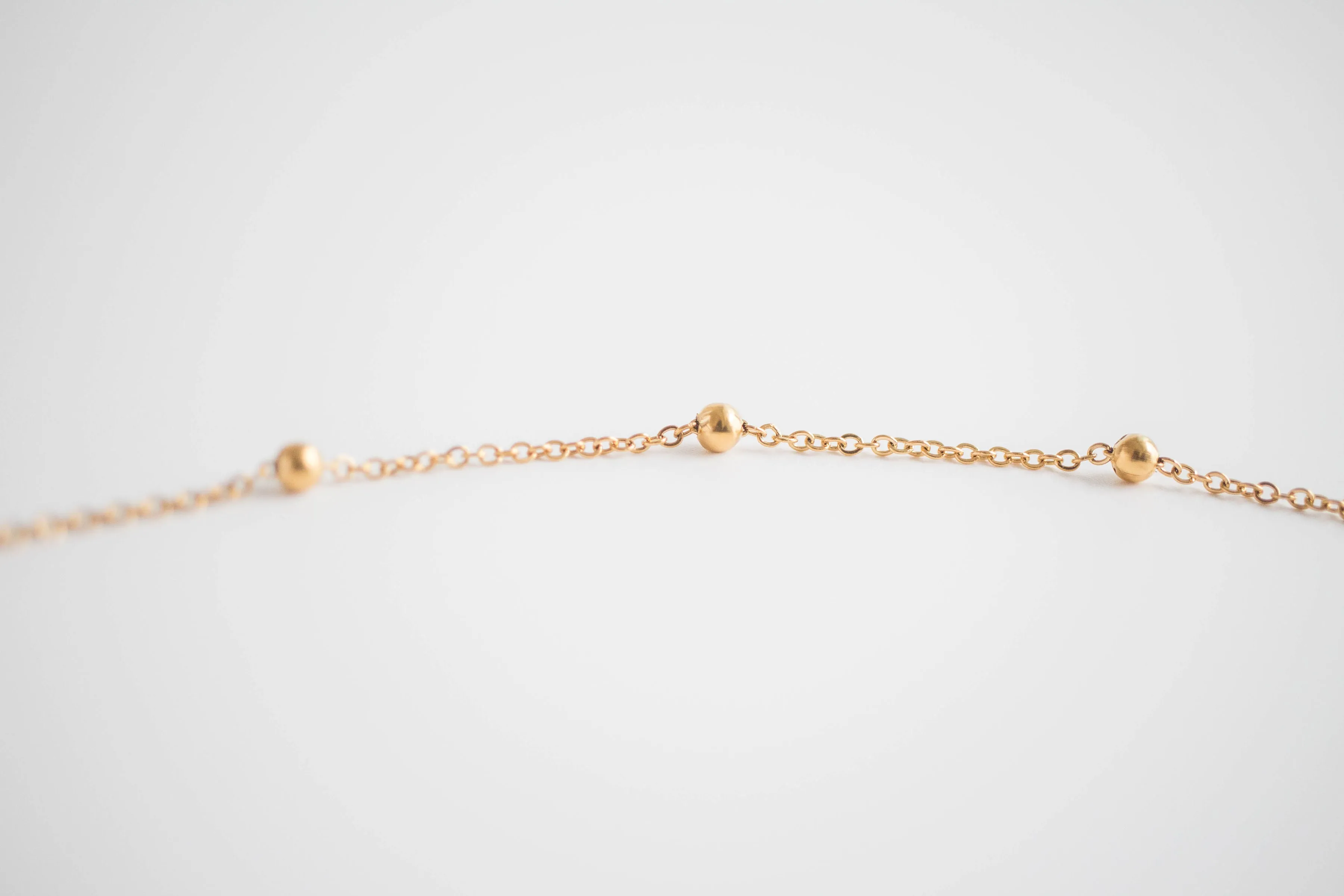 Beaded / Mini Beaded Chain Gold Filled Choker