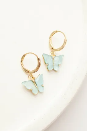 Beautiful Butterflies Earrings, Blue