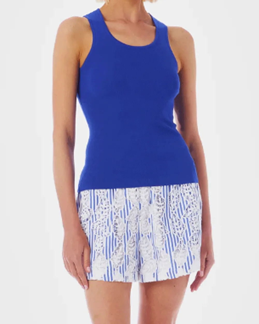 Blue White Unbeleafably Boxer Short