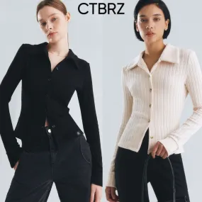 citybreeze  |Casual Style Street Style Long Sleeves Plain Office Style