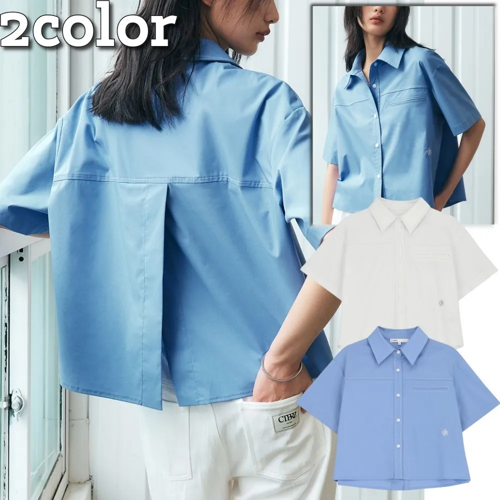 citybreeze  |Casual Style Street Style Plain Short Sleeves Elegant Style