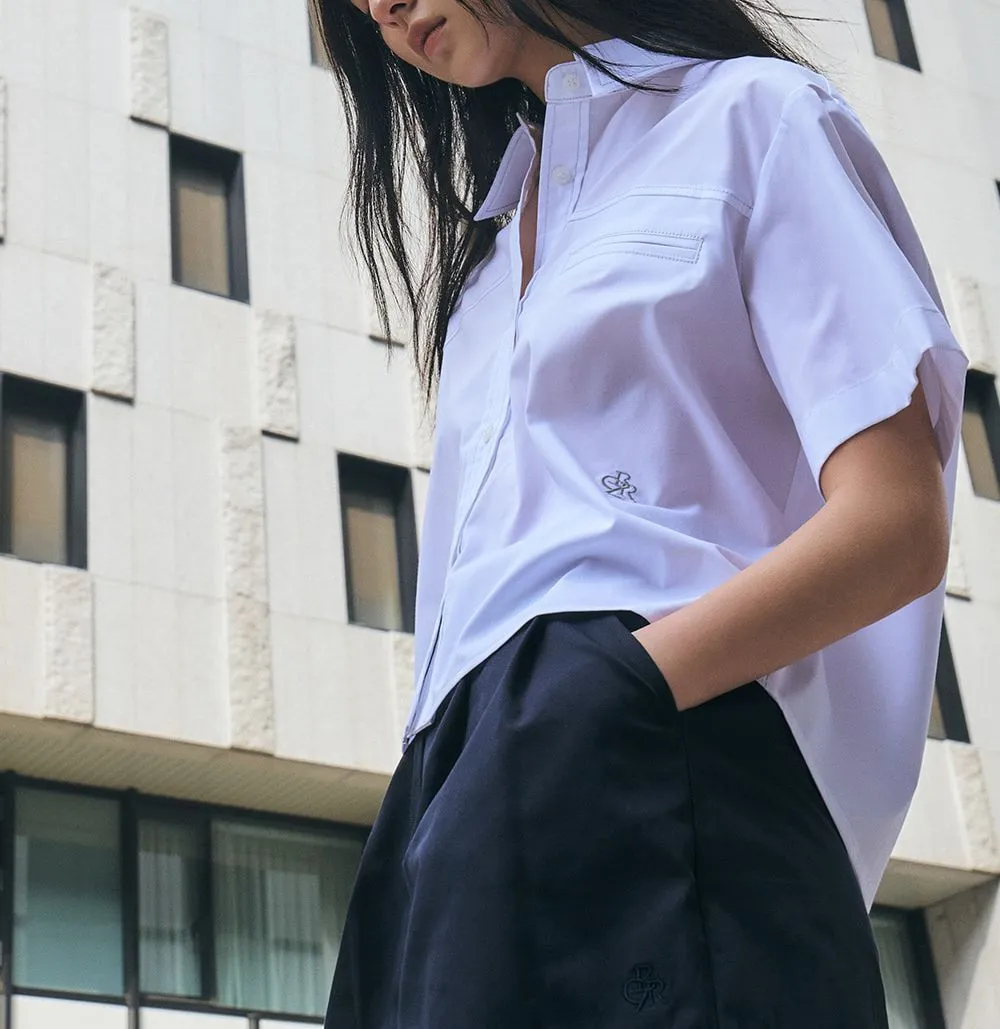 citybreeze  |Casual Style Street Style Plain Short Sleeves Elegant Style