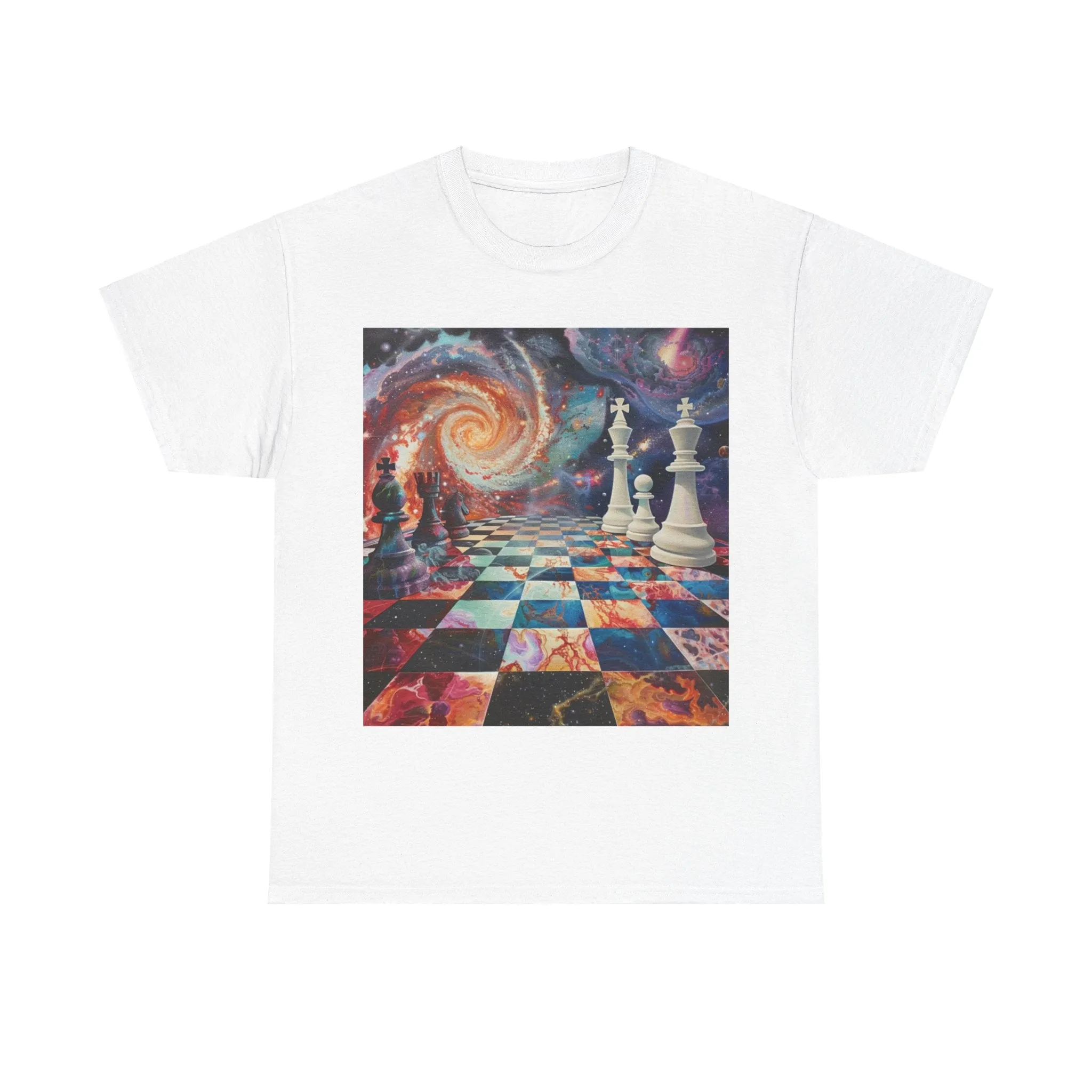 Cosmic Chess Unisex Heavy Cotton Tee