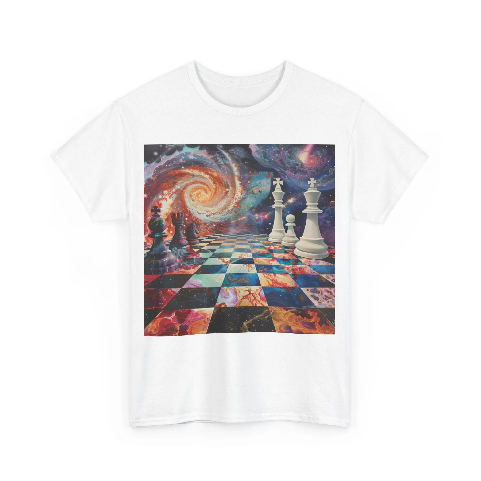 Cosmic Chess Unisex Heavy Cotton Tee