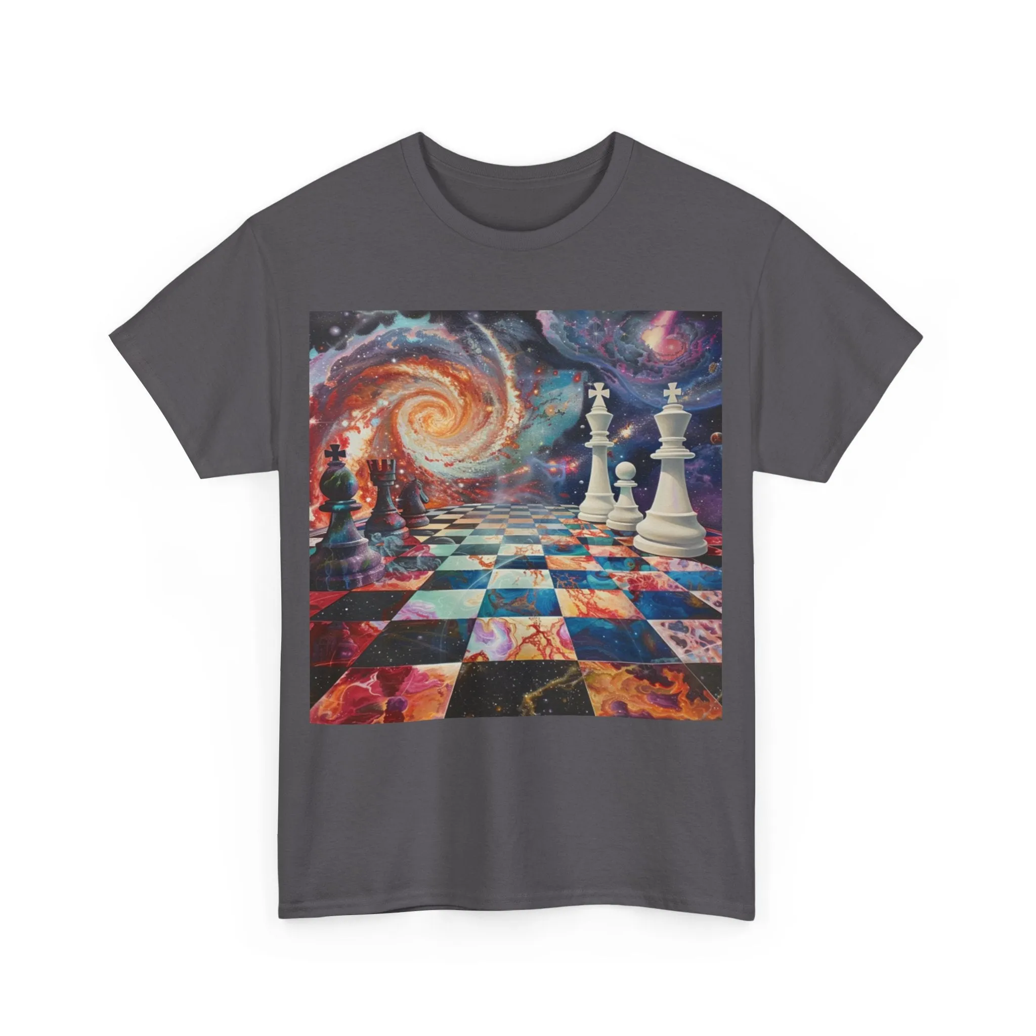 Cosmic Chess Unisex Heavy Cotton Tee