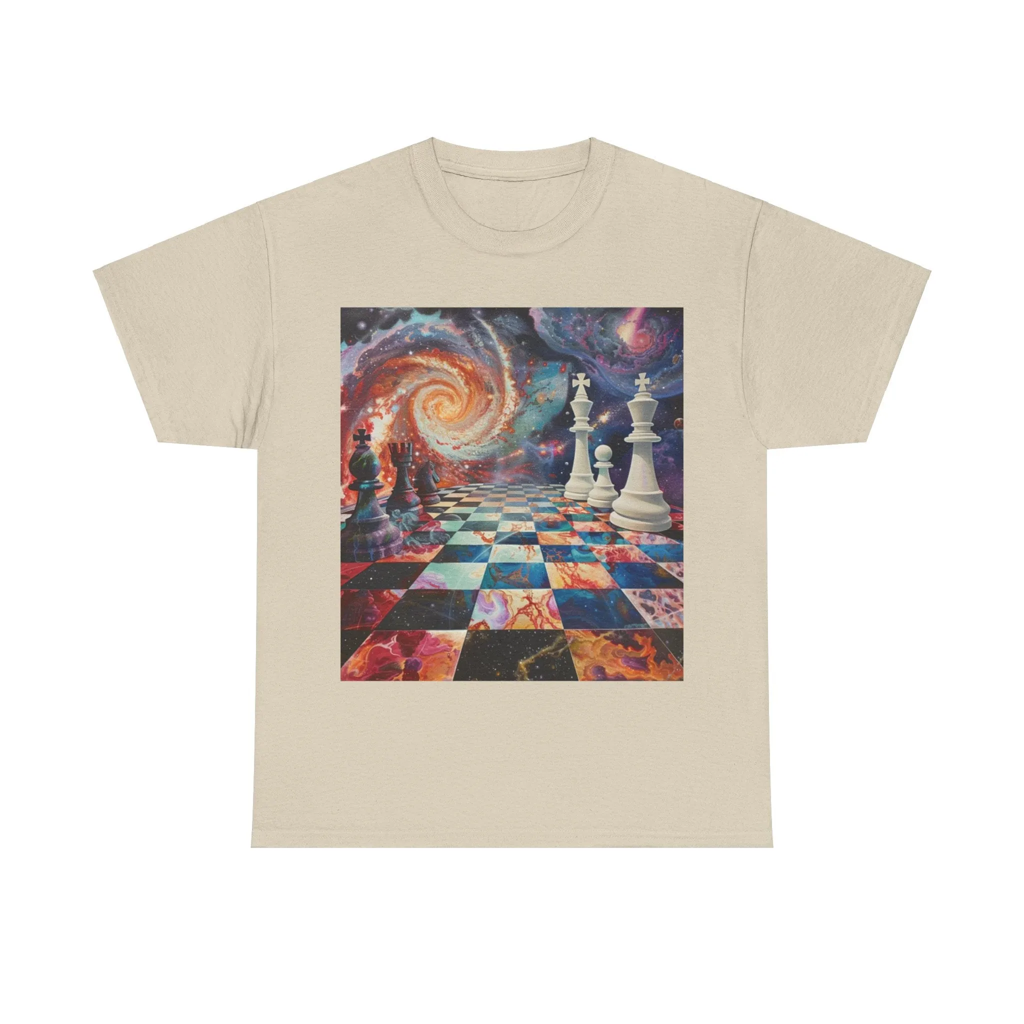 Cosmic Chess Unisex Heavy Cotton Tee