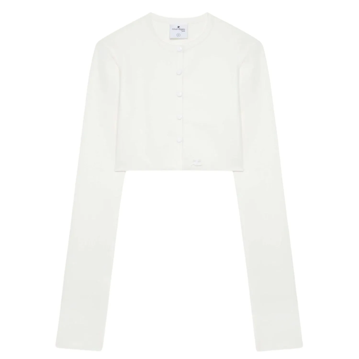 Courreges  |Casual Style Long Sleeves Plain Office Style Elegant Style