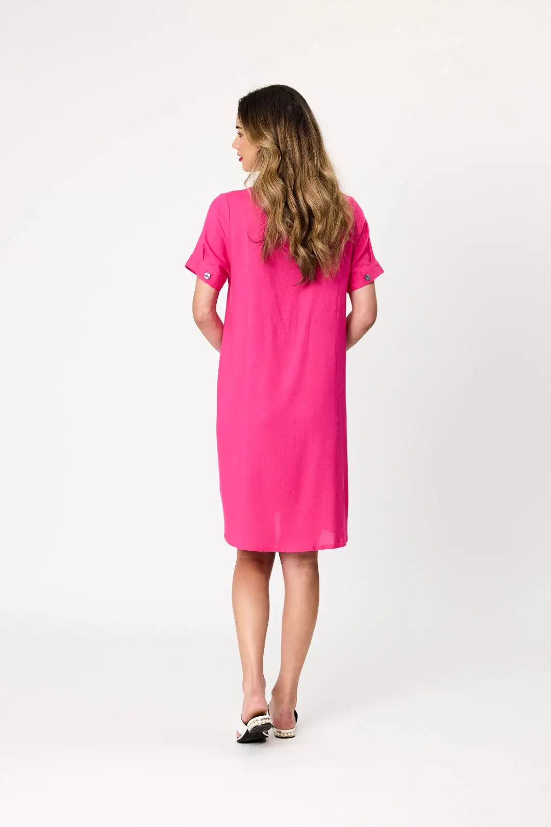 Democracy Georgia Dress -Hot Pink