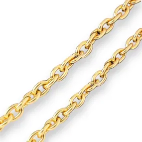 Design chain 4mm wide 24”length length gold filled chain