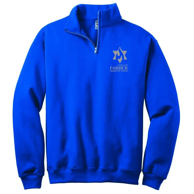 Farber Royal Quarter Zip Embroidered Sweatshirt