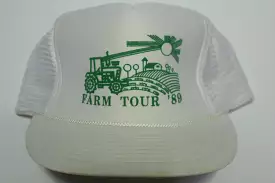 Farm Tour 1989 Vintage Foam Mesh 80s Adjustable Back Snapback Hat