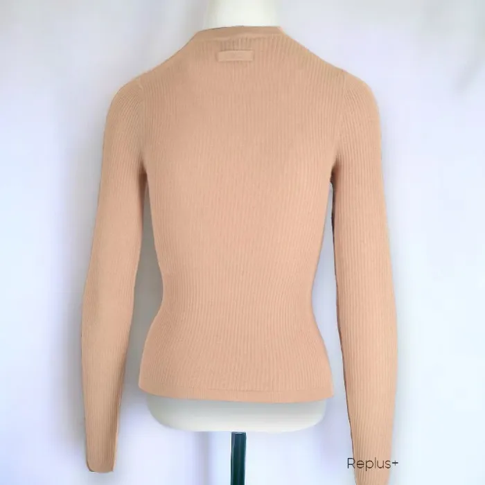 FENDI  |Crew Neck Casual Style Long Sleeves Plain Office Style