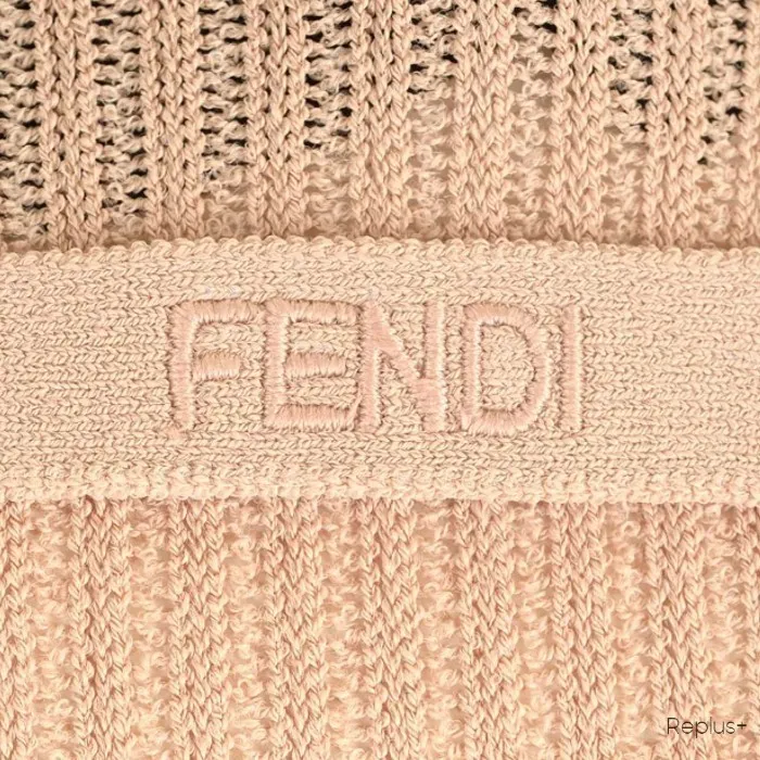 FENDI  |Crew Neck Casual Style Long Sleeves Plain Office Style