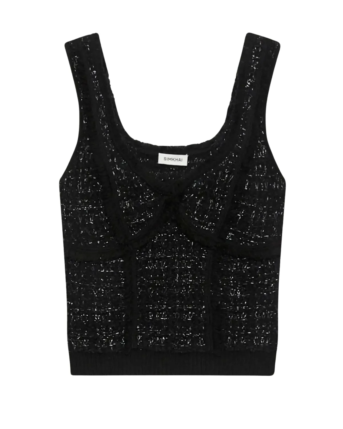 Florentine Knitted Tank (Black Multi)