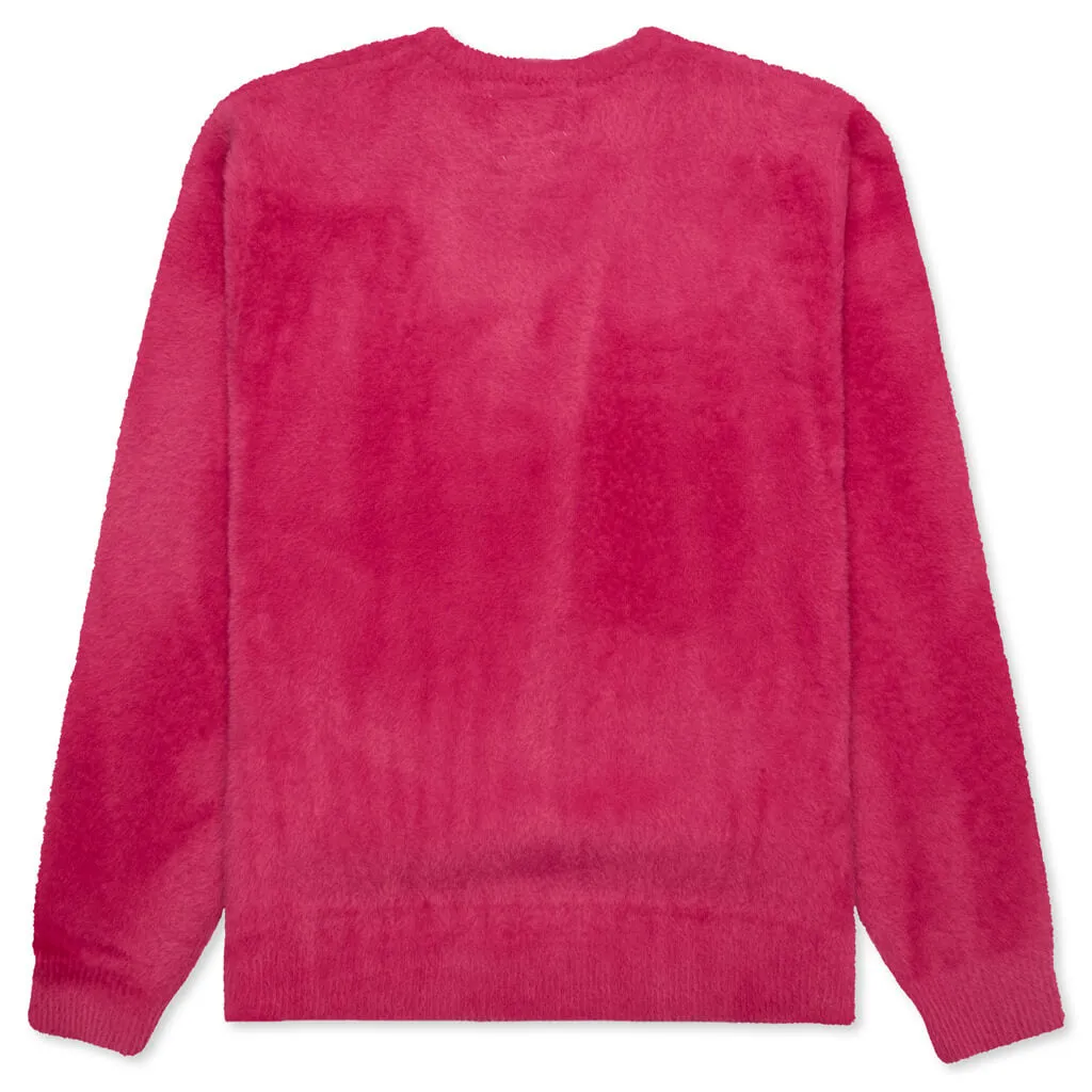 Fuzz L/S Knit - Carmine