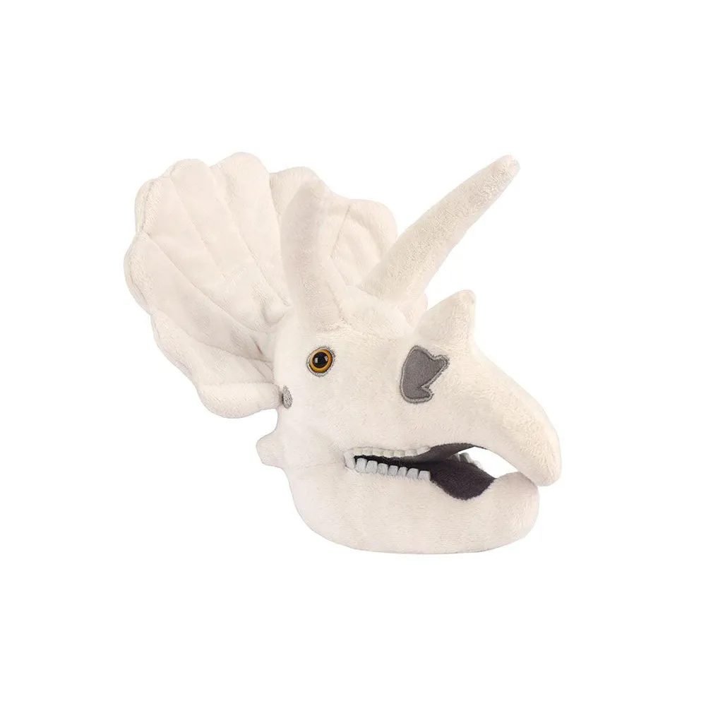 Fuzzy Fossils Triceratops Skull Plush