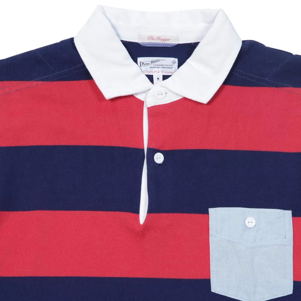 GANT Rugger Chambray Pocket Heavy Rugger ShirtBright Red