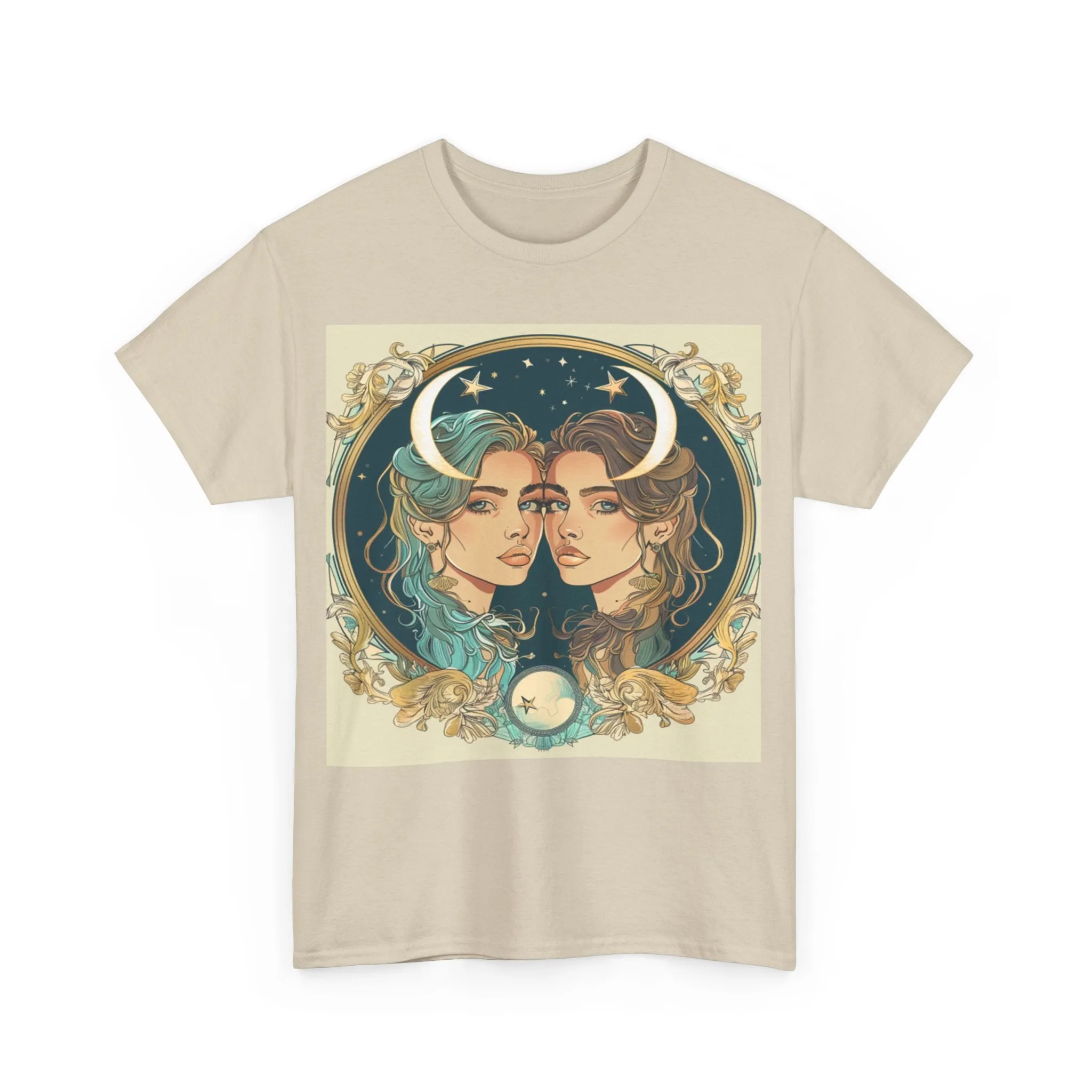 Gemini zodiac Unisex Heavy Cotton Tee