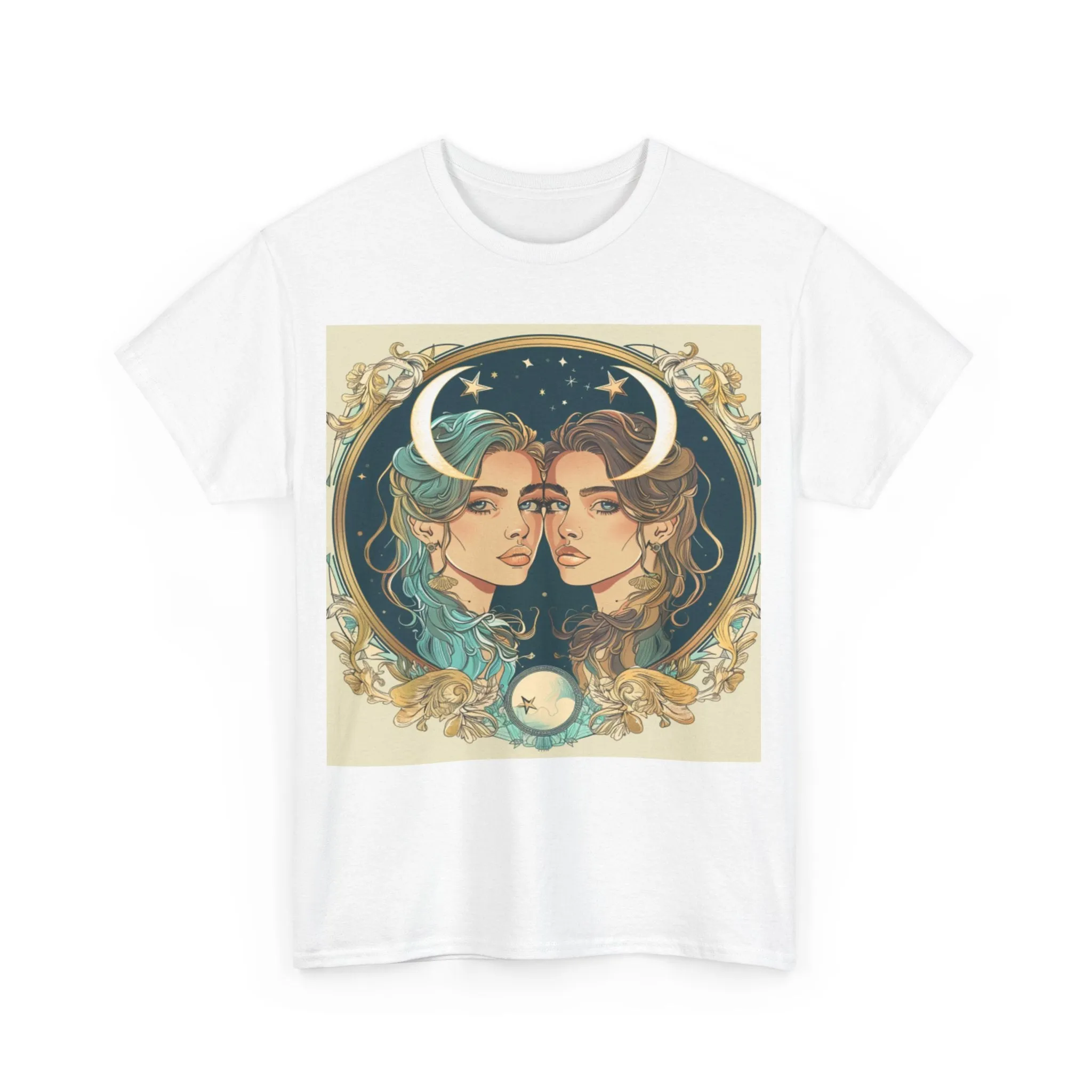 Gemini zodiac Unisex Heavy Cotton Tee