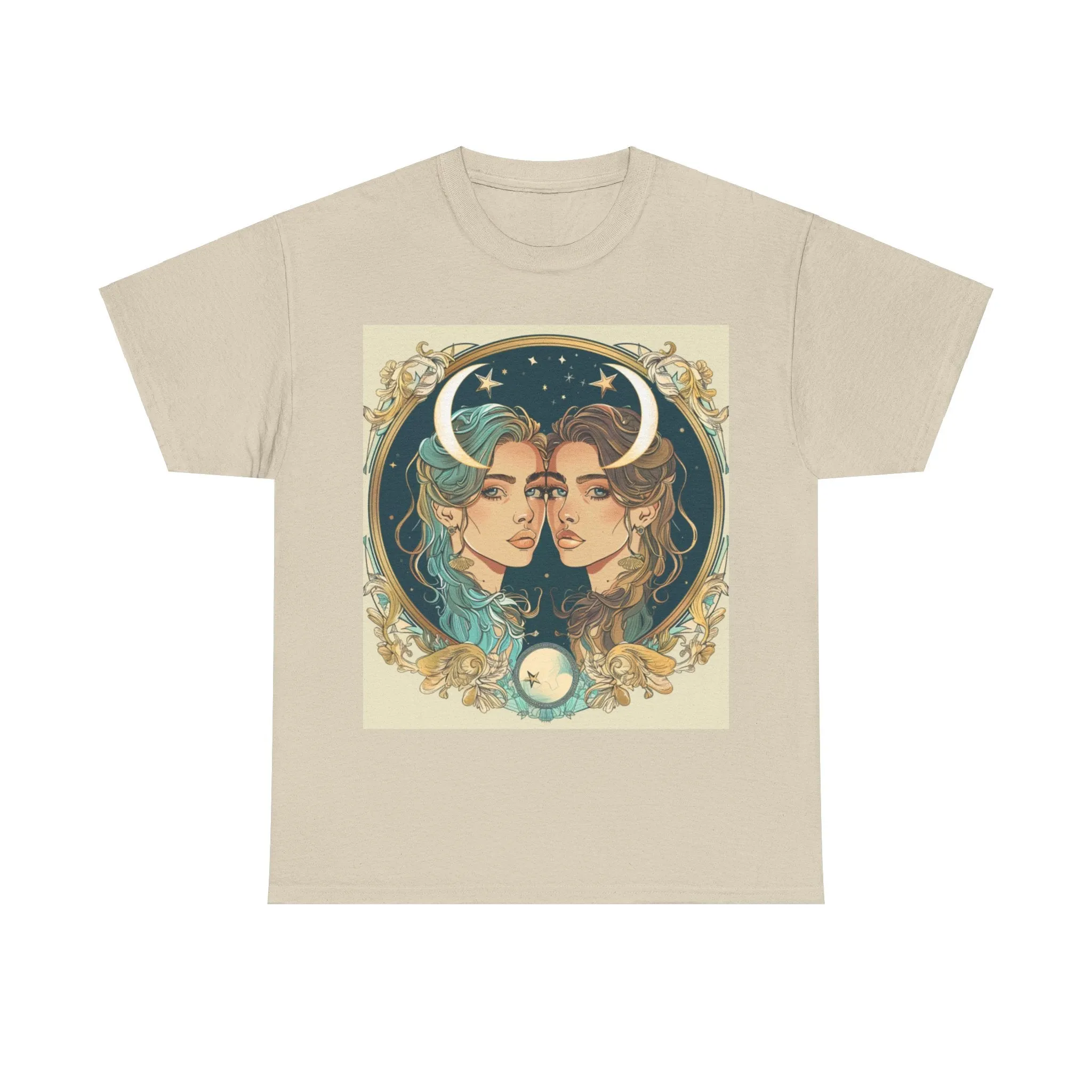 Gemini zodiac Unisex Heavy Cotton Tee