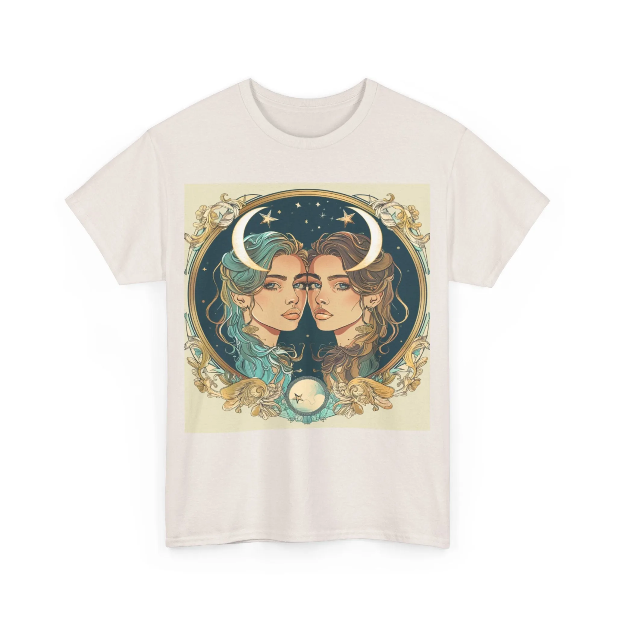 Gemini zodiac Unisex Heavy Cotton Tee