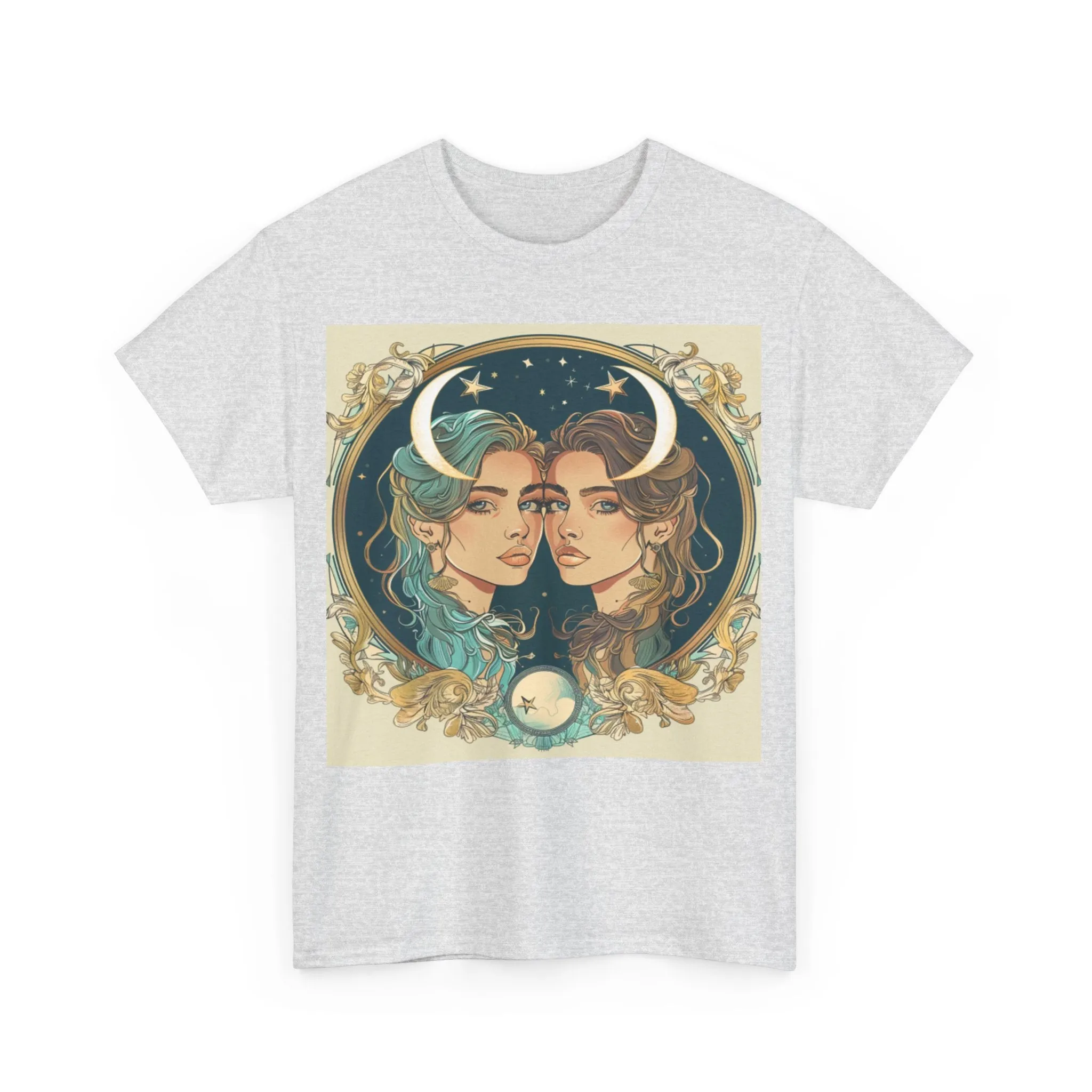 Gemini zodiac Unisex Heavy Cotton Tee