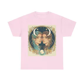 Gemini zodiac Unisex Heavy Cotton Tee