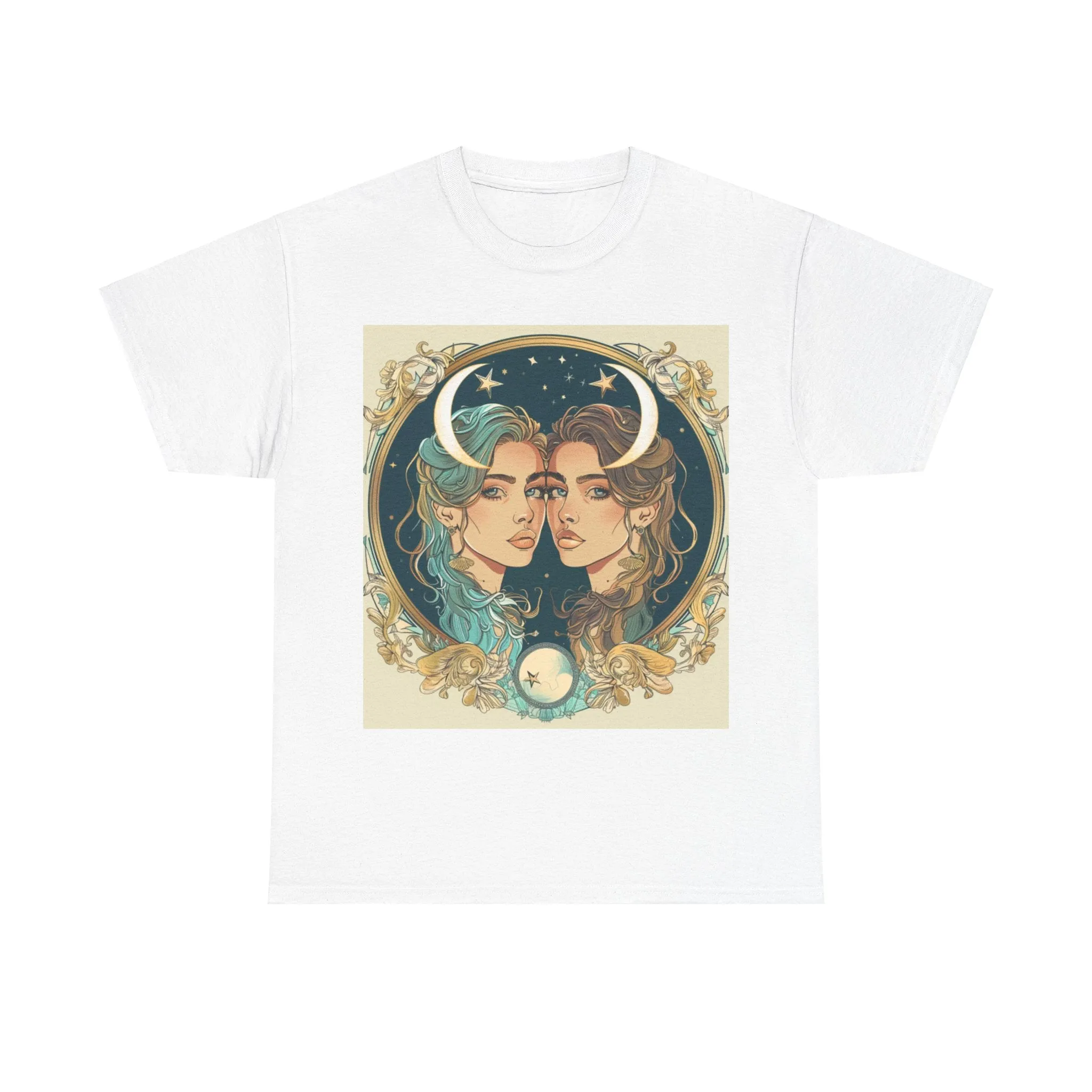 Gemini zodiac Unisex Heavy Cotton Tee