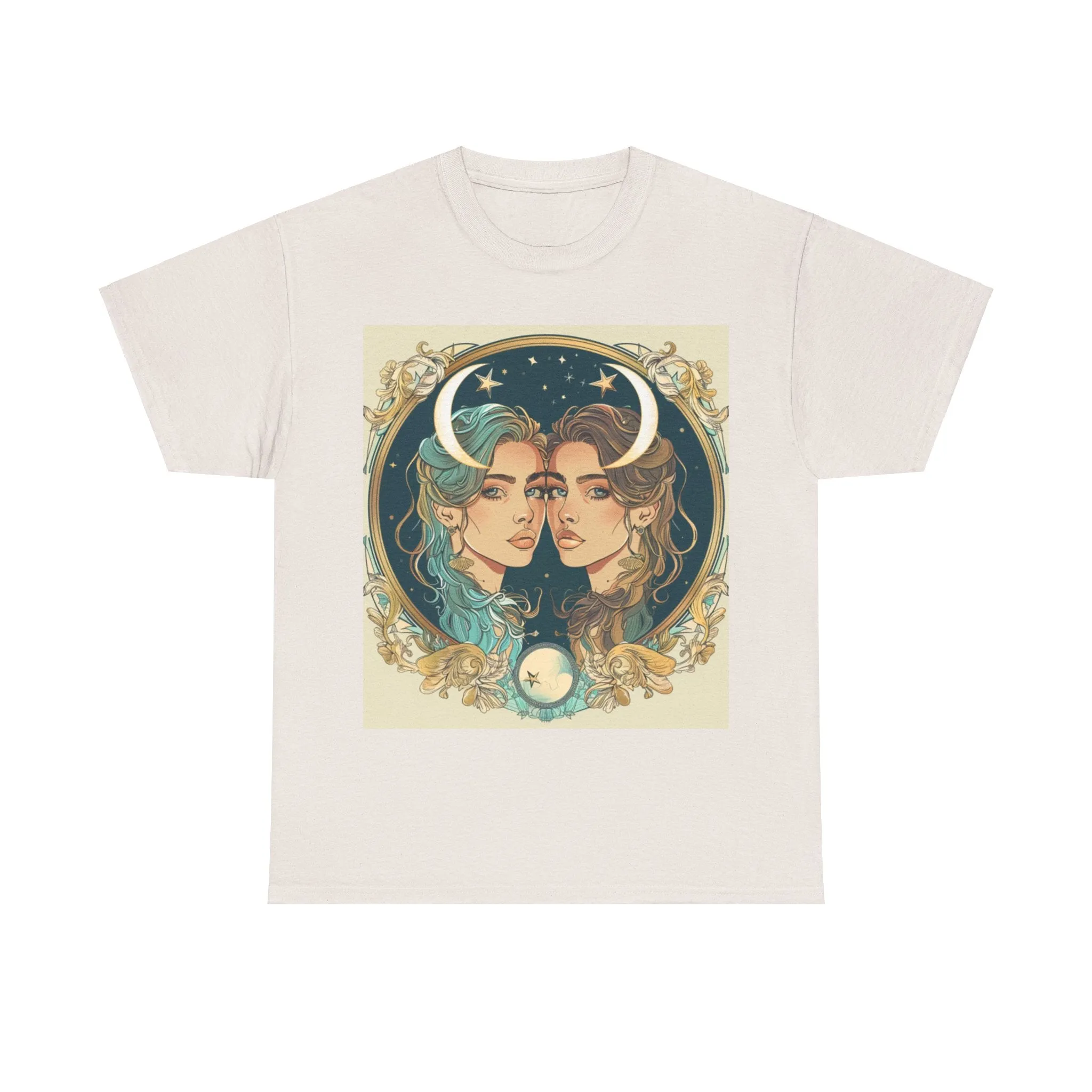 Gemini zodiac Unisex Heavy Cotton Tee