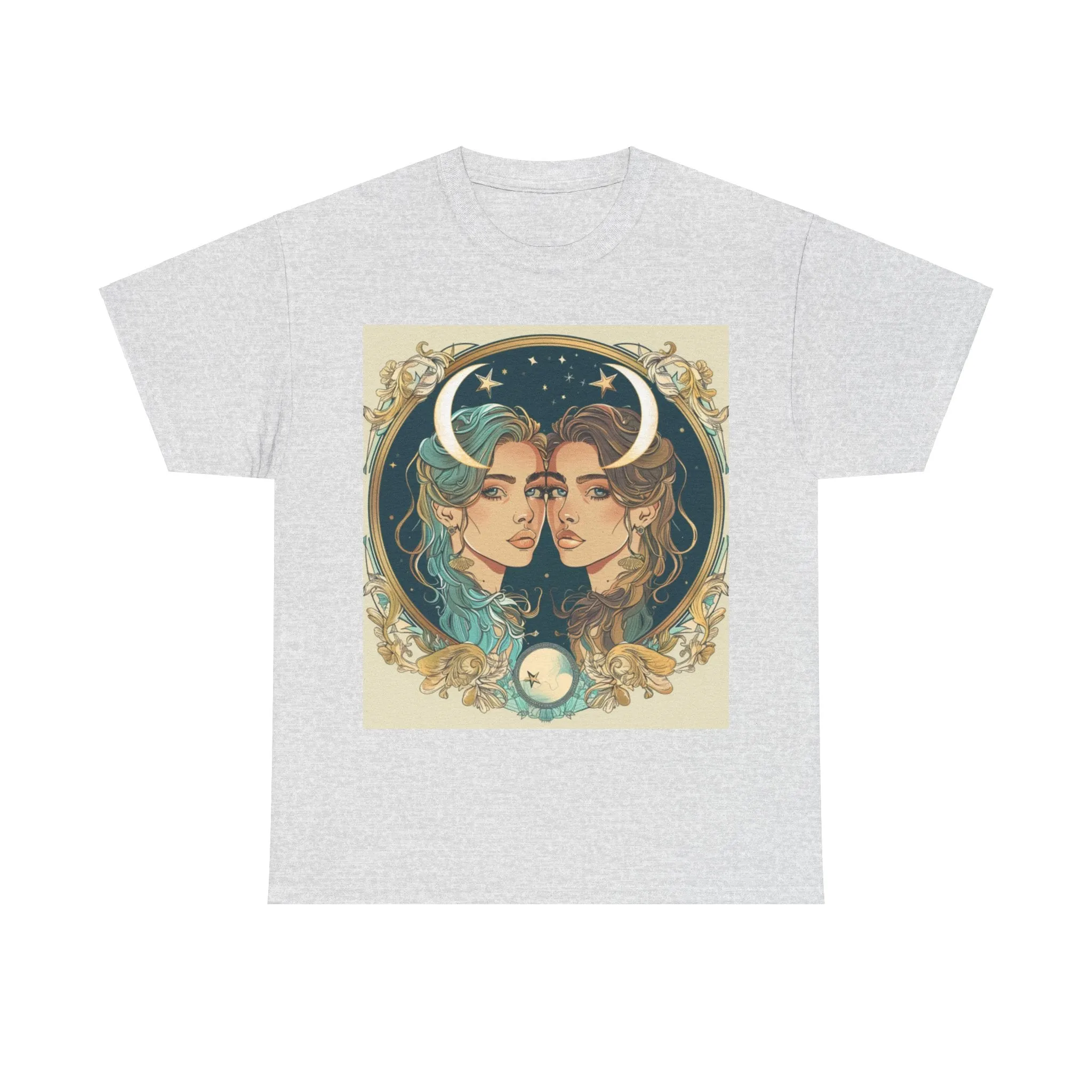 Gemini zodiac Unisex Heavy Cotton Tee