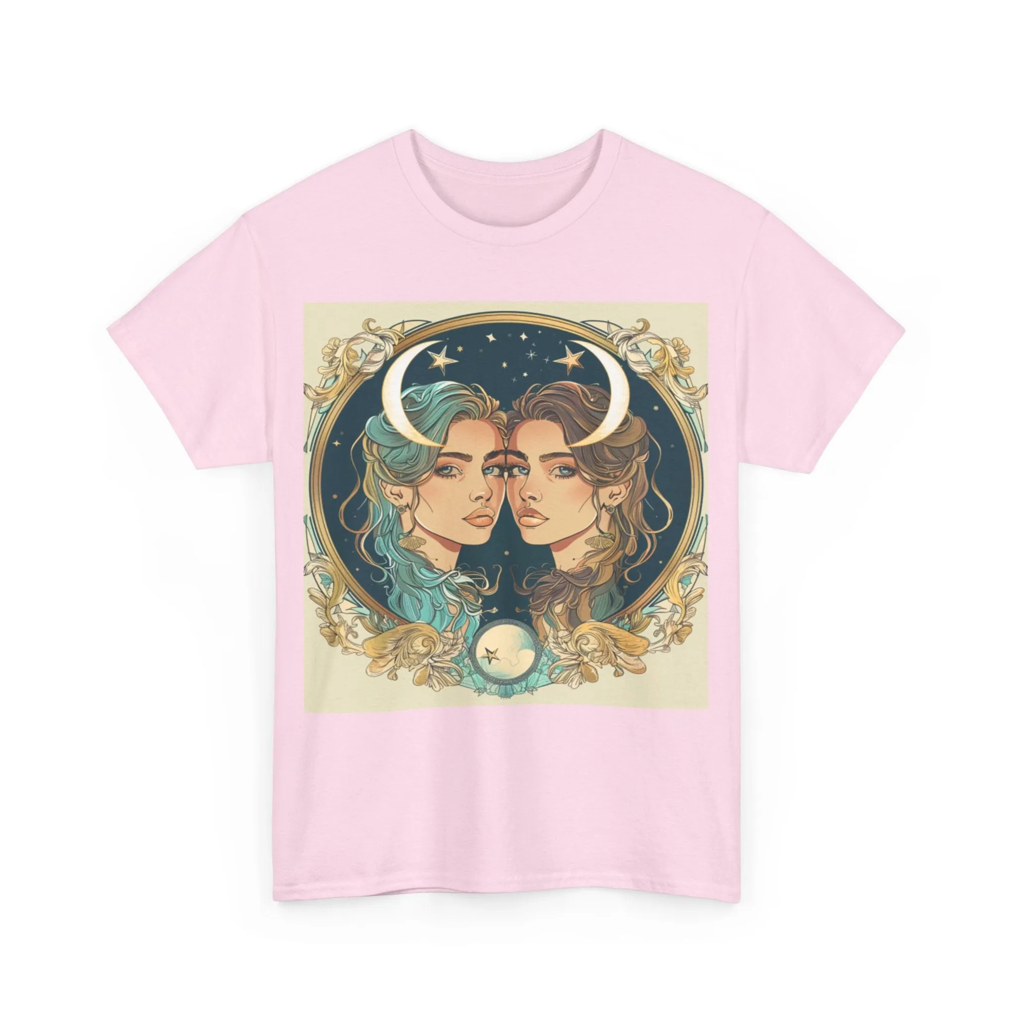 Gemini zodiac Unisex Heavy Cotton Tee