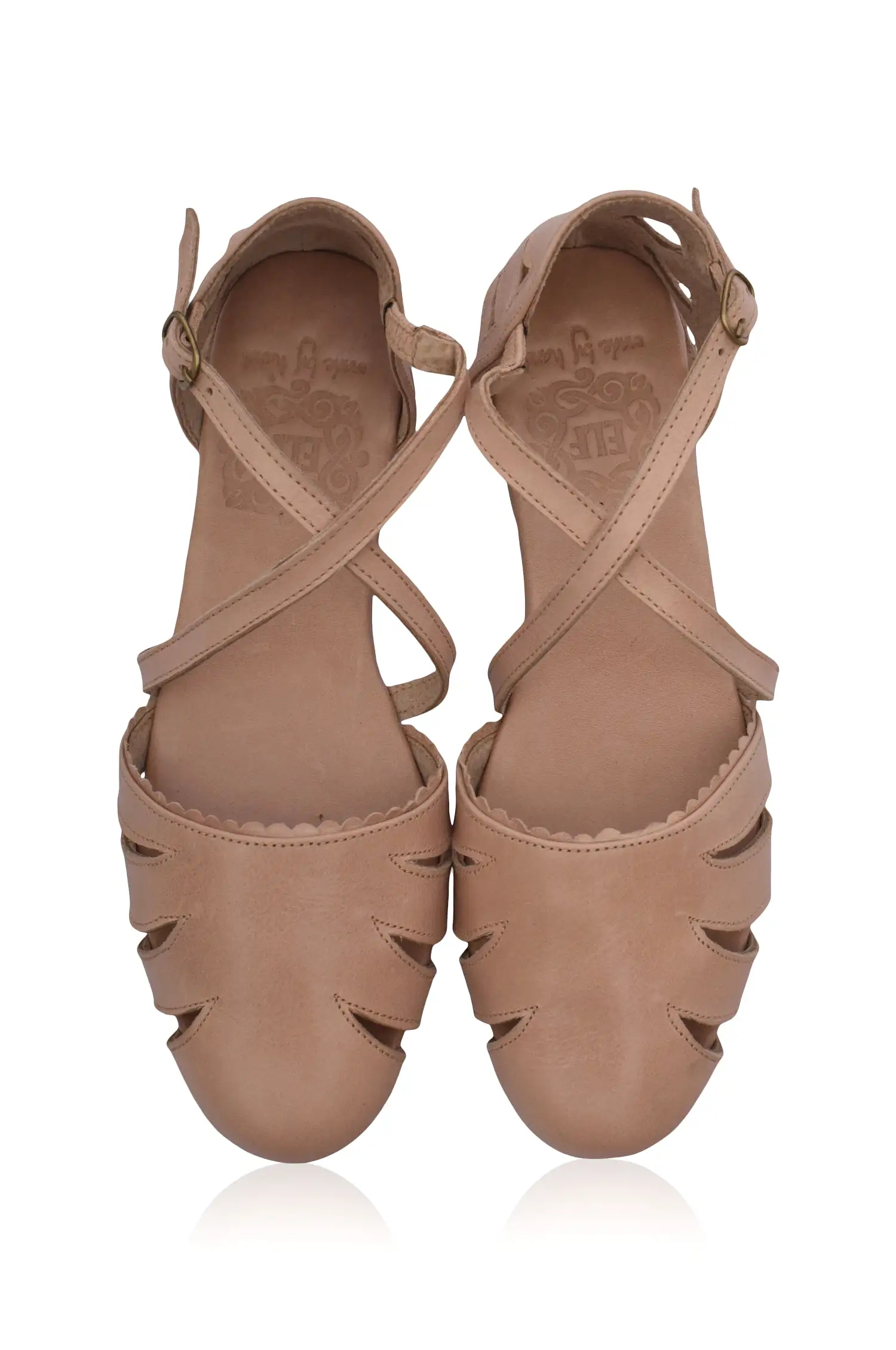 Georgia Cut Out Leather Flats