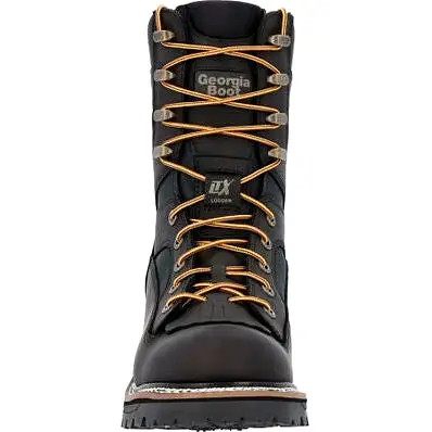 Georgia Men's Ltx Logger 9 Soft Toe WP Work Boot -Black- GB00618