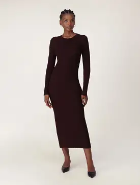 Georgia Textured Crew Neck Dress