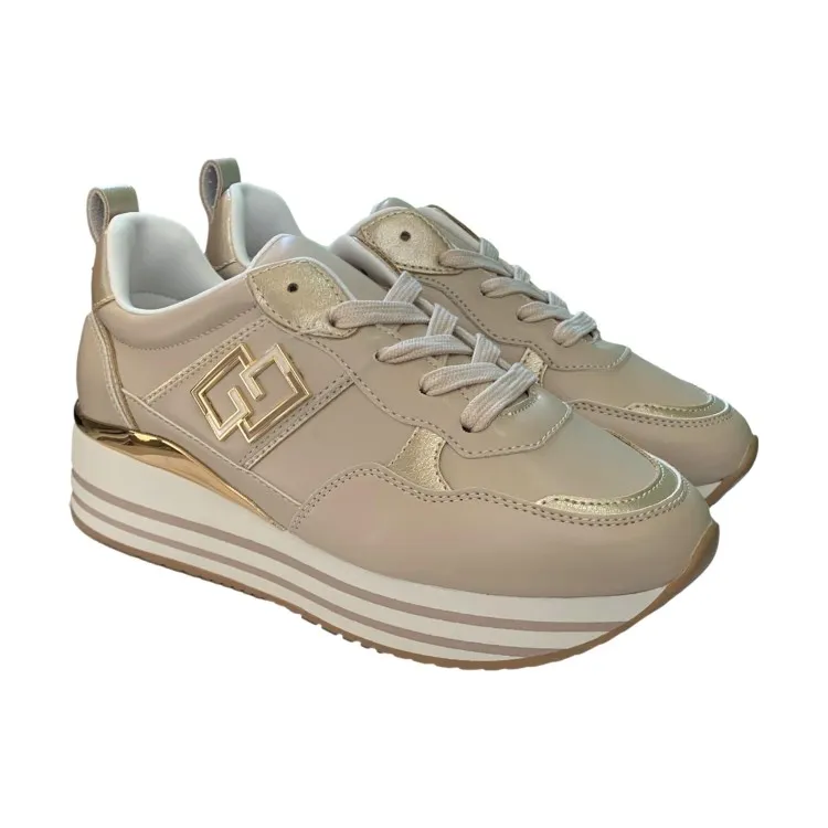 Gold & Gold GB833 Scarpe Donna Sneakers Beige