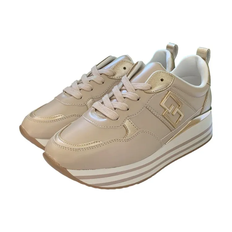 Gold & Gold GB833 Scarpe Donna Sneakers Beige