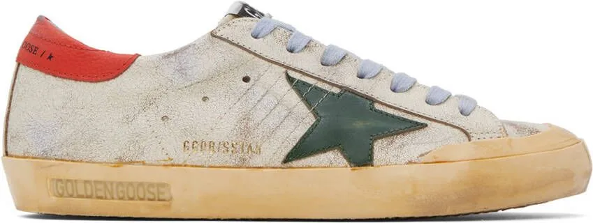 Golden Goose Beige Super-Star Penstar Sneakers