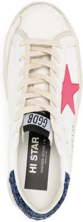 Golden Goose Hi Star platform sneakers White