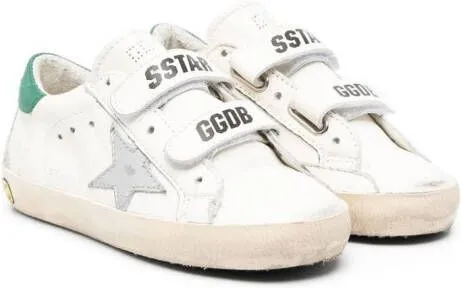 Golden Goose Kids Old School touch-strap sneakers White