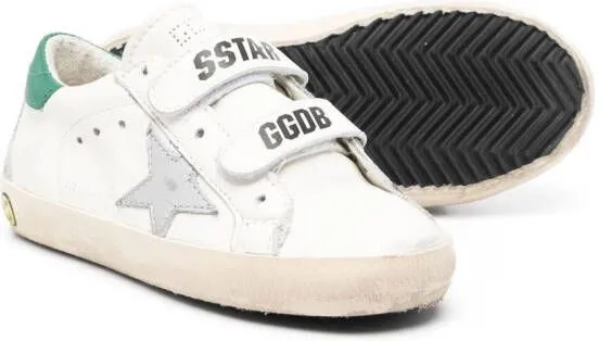 Golden Goose Kids Old School touch-strap sneakers White