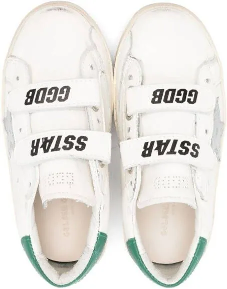 Golden Goose Kids Old School touch-strap sneakers White