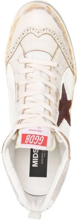 Golden Goose Mid-Star hi-top sneakers Neutrals